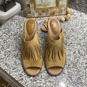 Gianni Bini block heels with fringe